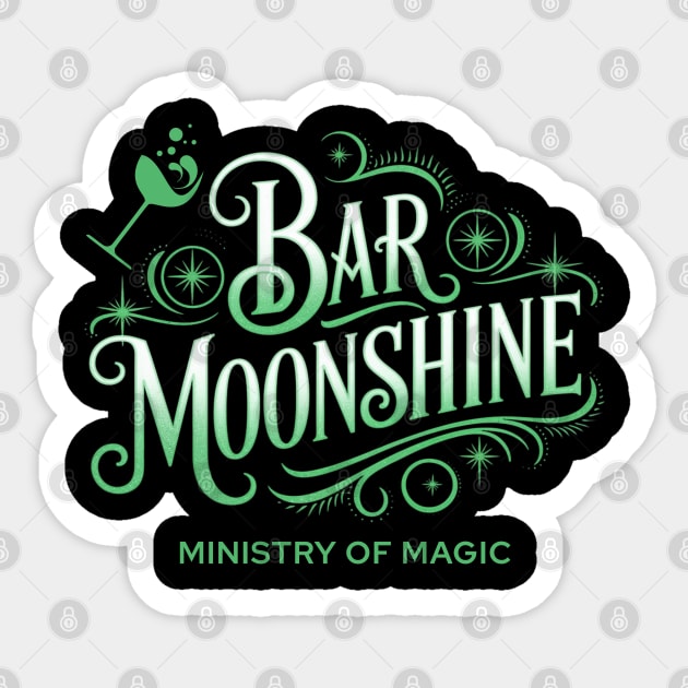 Bar Moonshine Orlando Florida Theme Park Lounge Sticker by Joaddo